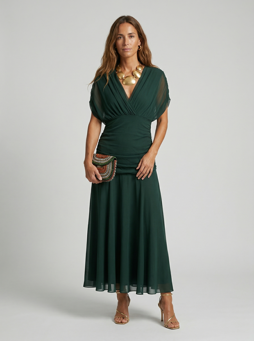 Nora | Vestido largo con cuello