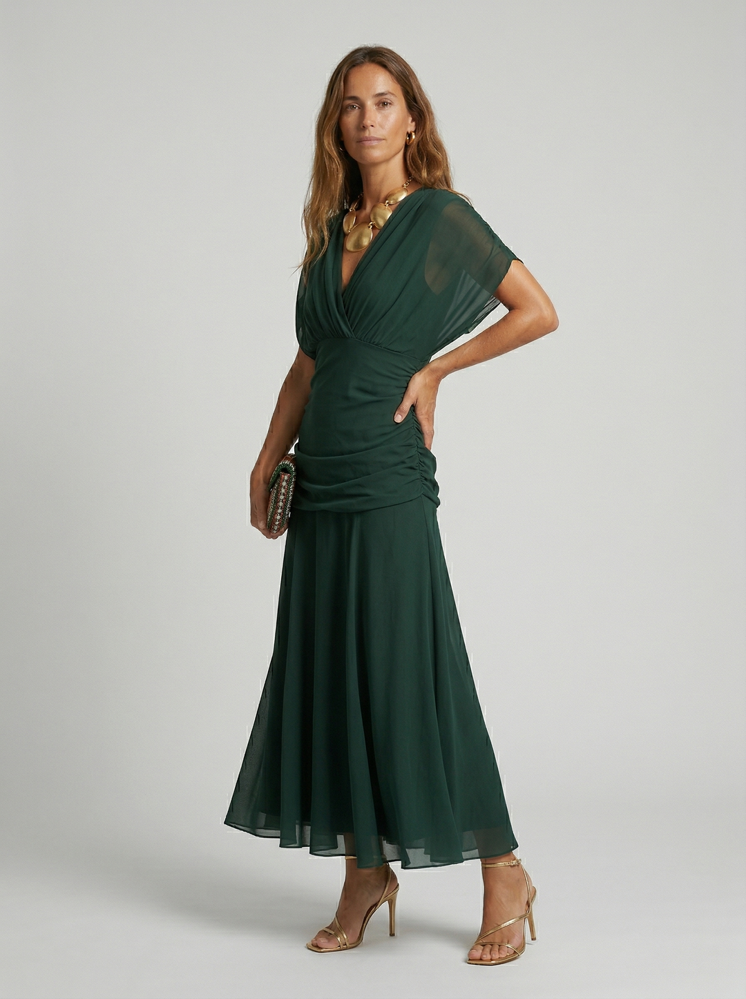 Nora | Vestido largo con cuello
