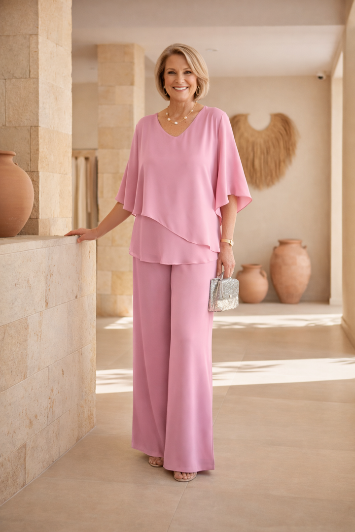 Martha - Conjunto de Pantalón Ancho sin Esfuerzo