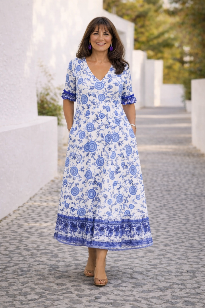 Elia | Vestido floral elegante y fresco