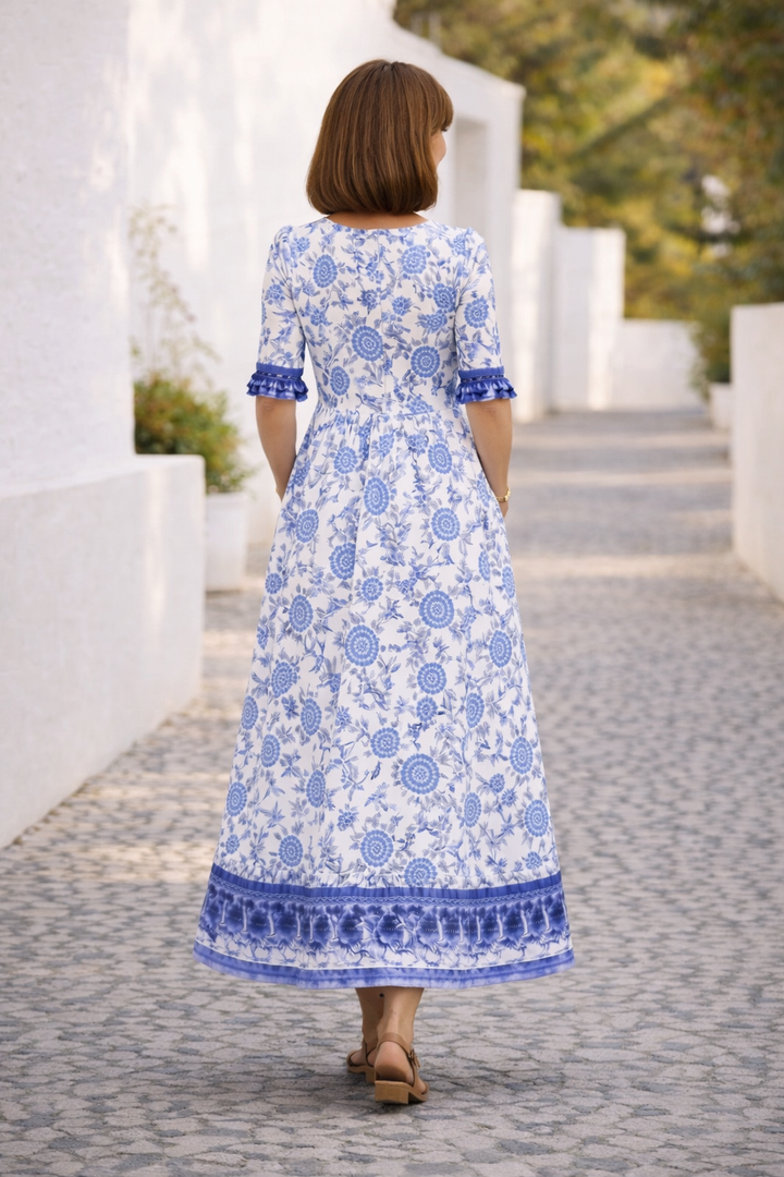 Elia | Vestido floral elegante y fresco