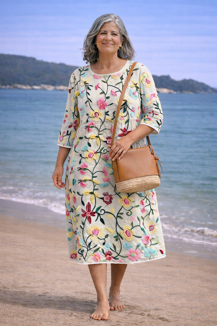 Erica | Vestido Floral Elegante