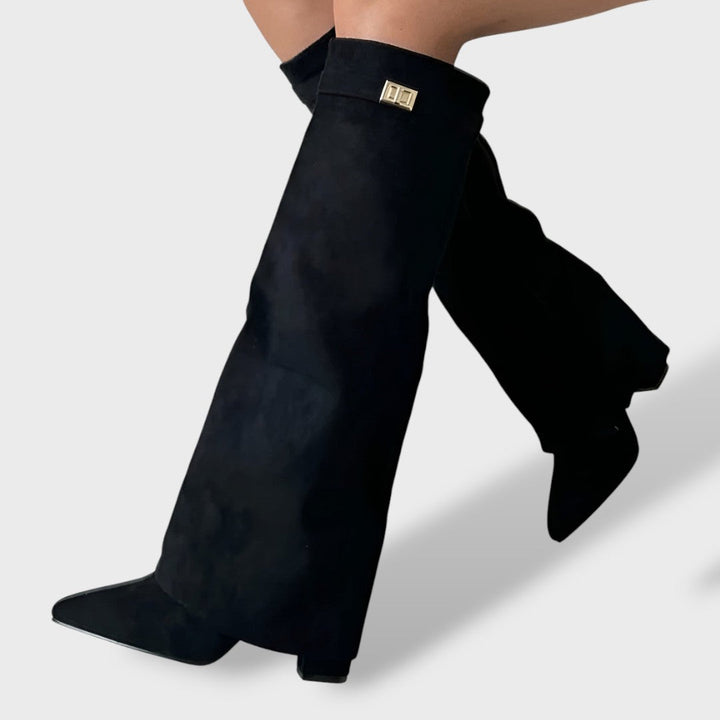Cristela Botas cowboy mujer altura rodilla