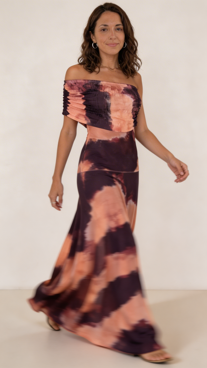 Sol | Vestido maxi tie dye