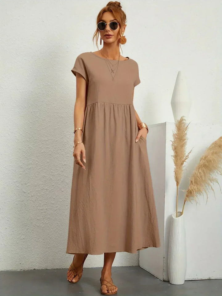 Gabriela™ | Vestido midi fluido de elegancia atemporal
