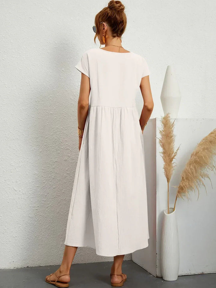 Gabriela™ | Vestido midi fluido de elegancia atemporal