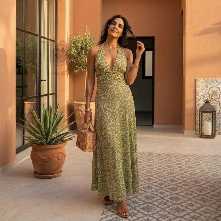 Chelsea · Vestido maxi con lazo en la espalda