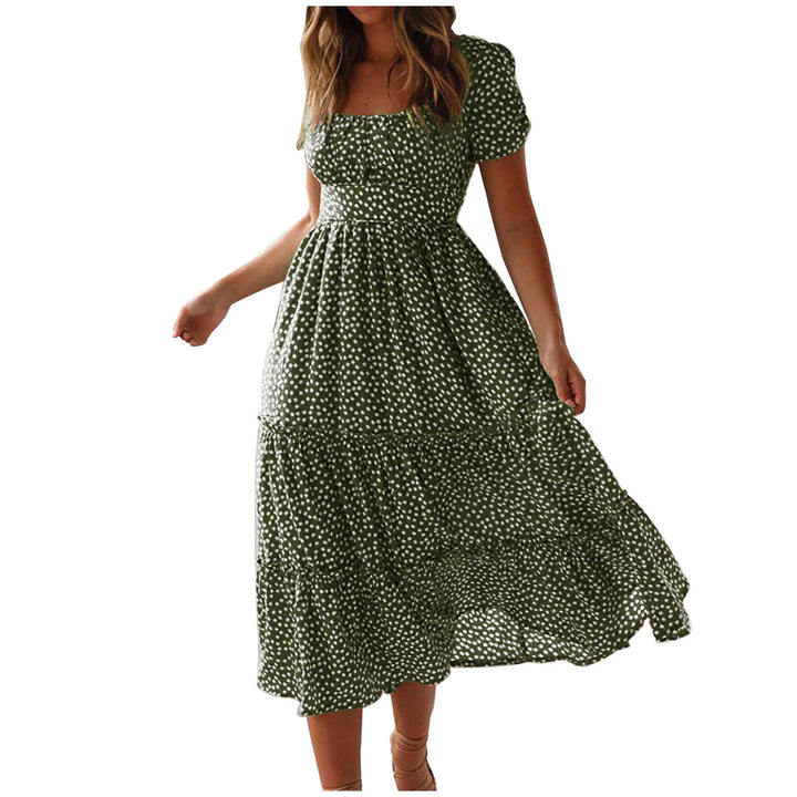 Julia | Vestido midi con estampado floral
