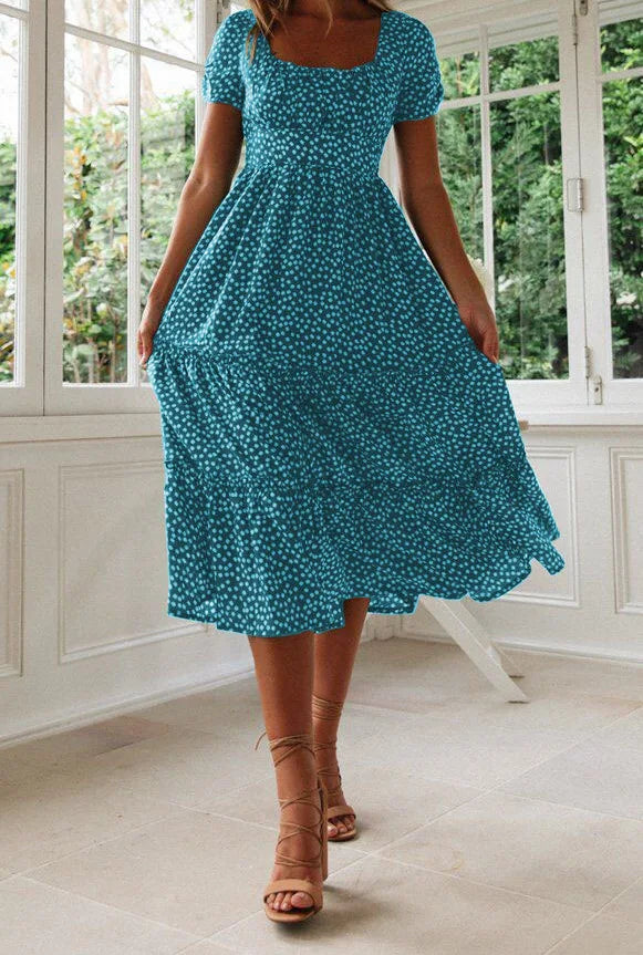 Julia | Vestido midi con estampado floral