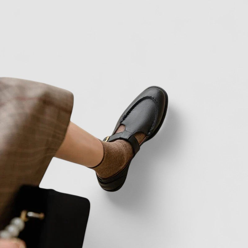 Zhelynne | Zapatos ortopédicos Mary Jane de punta cuadrada