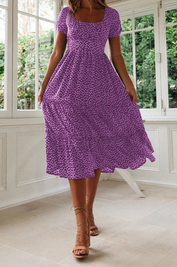 Julia | Vestido midi con estampado floral