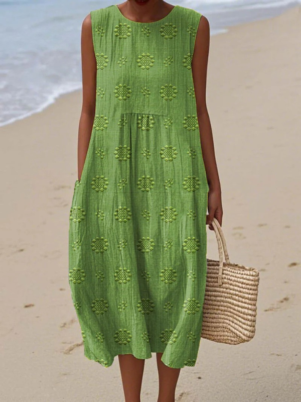 ELENA | VESTIDO MIDI ESTAMPADO