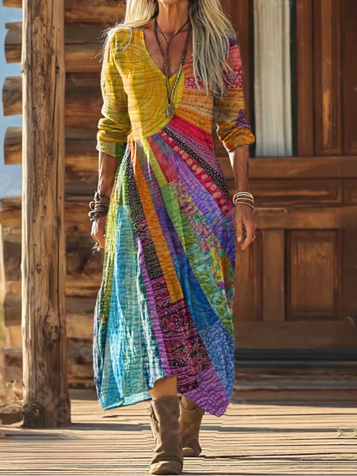 Alma | Vestido con diseño de sol bohemio