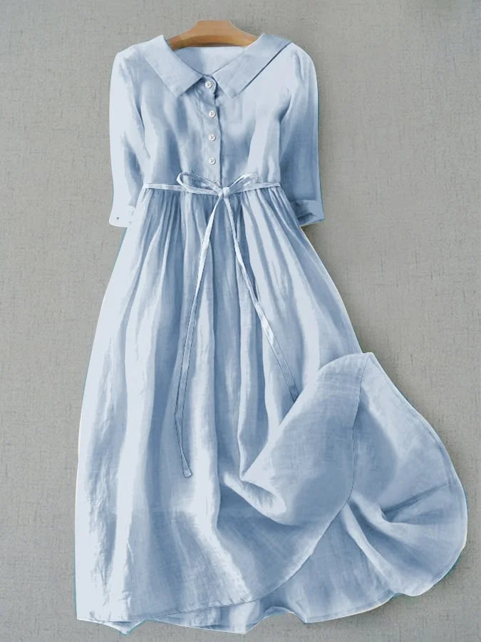 Paloma | Vestido clásico ligero de lino