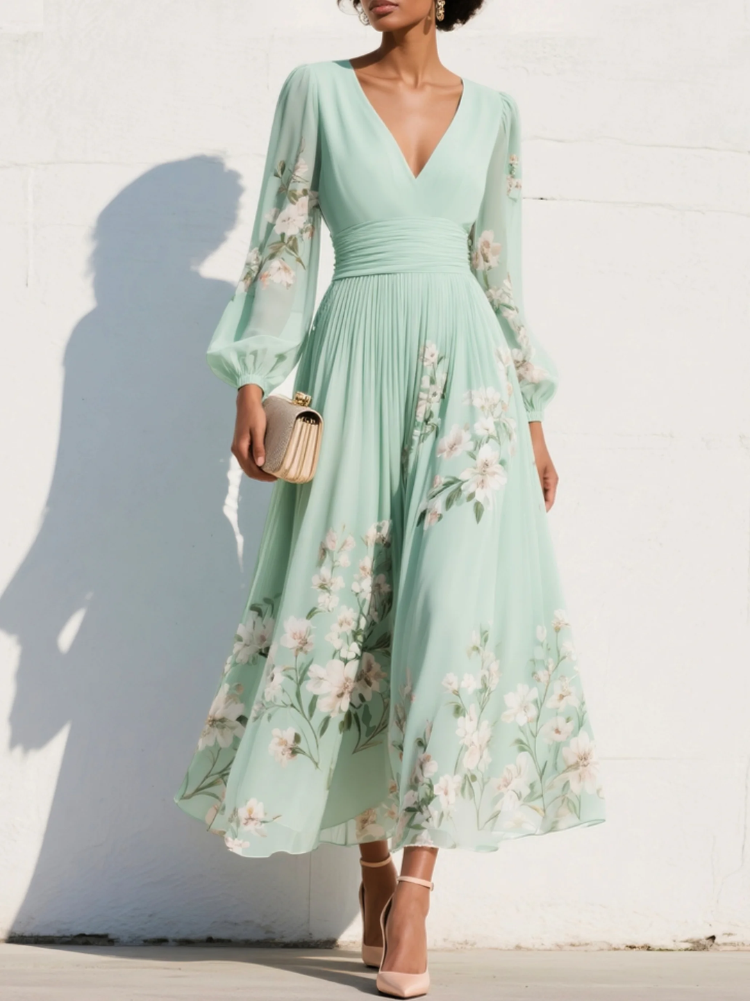 Coral | Vestido maxi