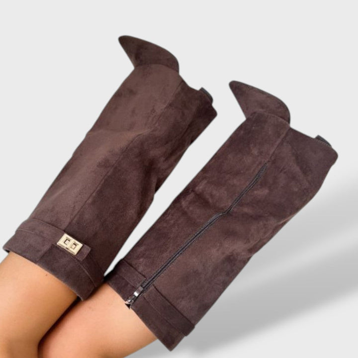 Cristela Botas cowboy mujer altura rodilla