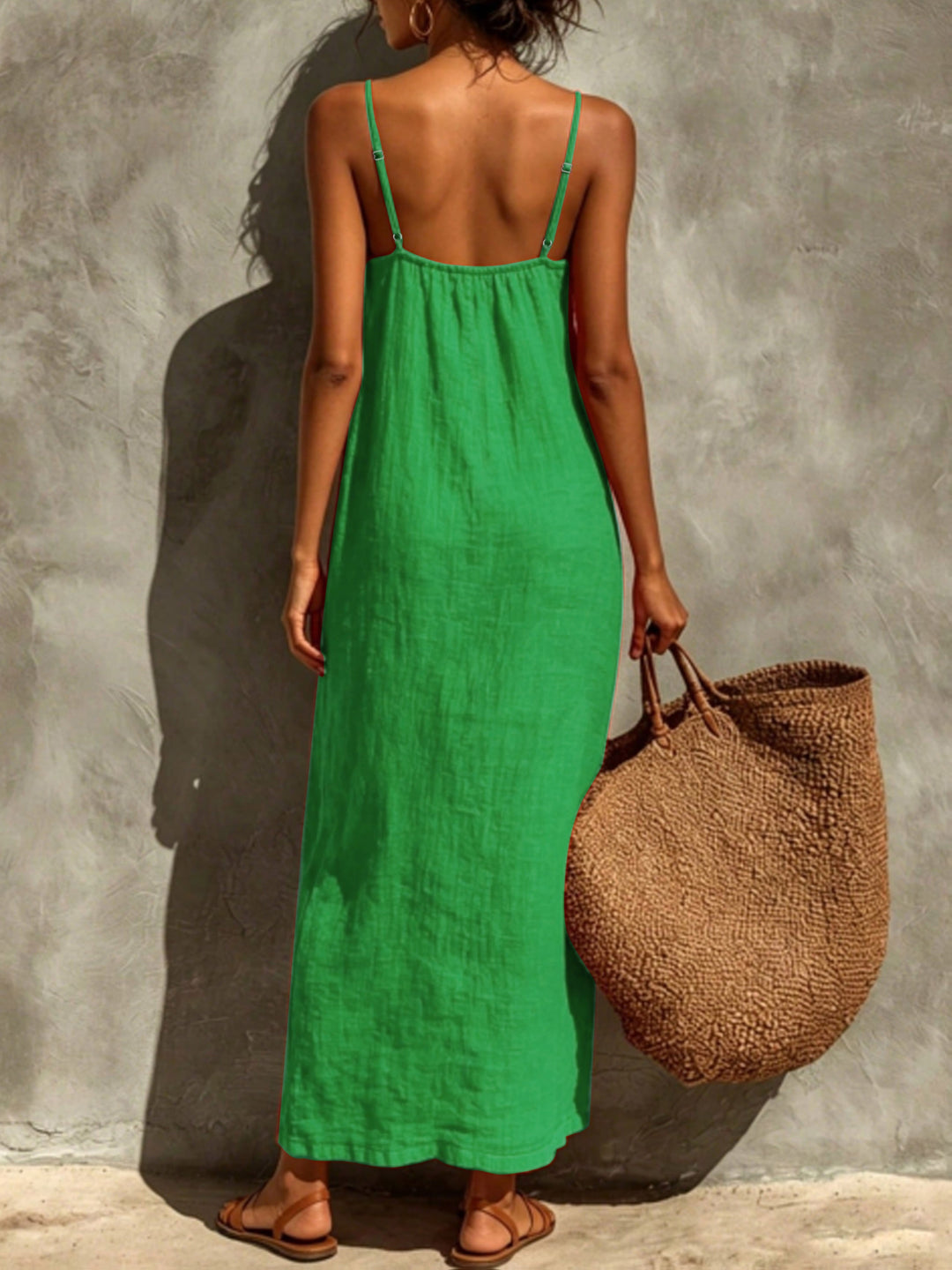 Elena's| Vestido de color sólido