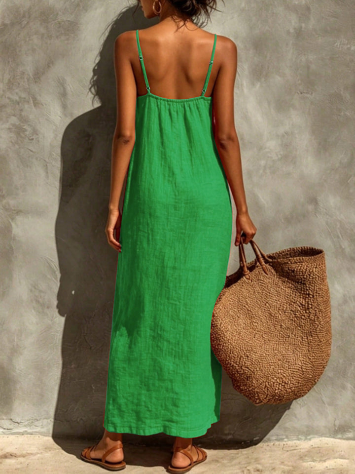 Elena's| Vestido de color sólido