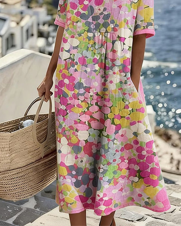 Flora | Vestido midi floral suelto