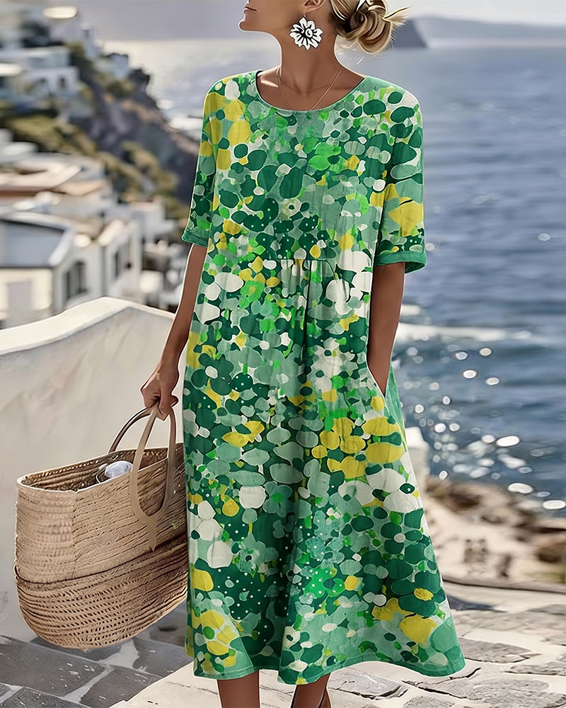 Flora | Vestido midi floral suelto