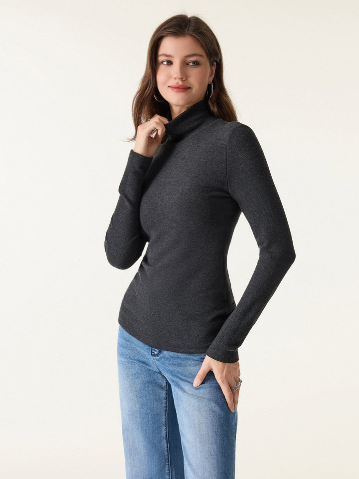 Elena| Suéter de Cuello Alto y Mangas Largas