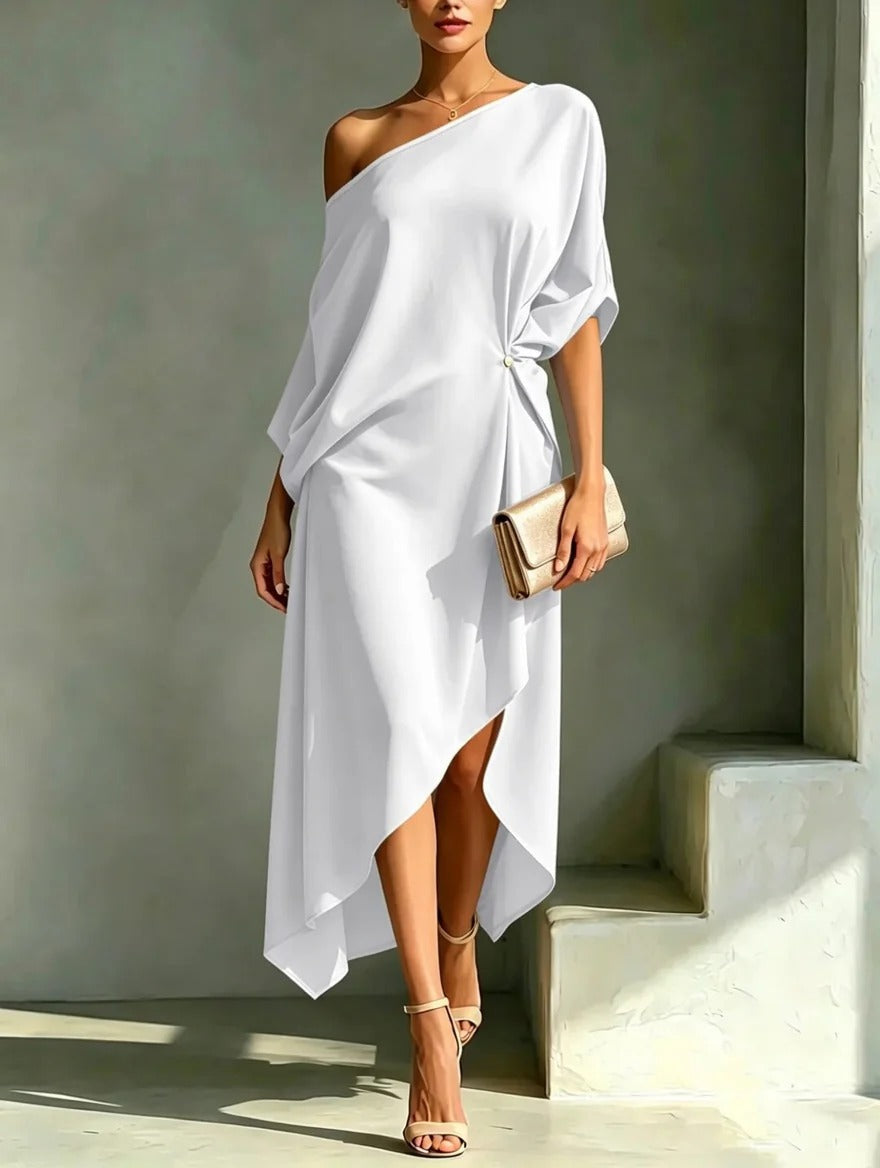 Camila | Vestido asimétrico elegante