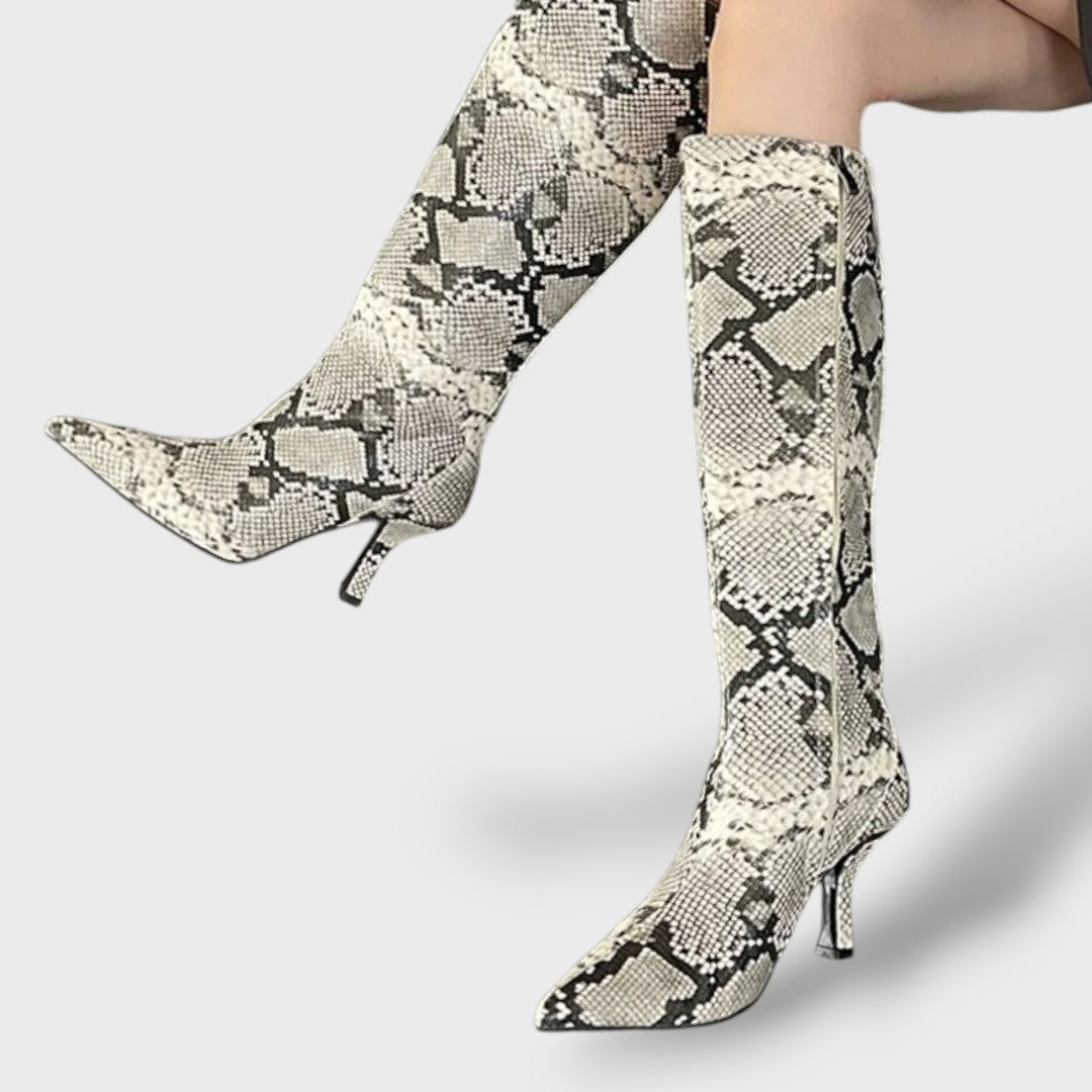 Botas Altas de Cuero Mujer Estilo Cowboy