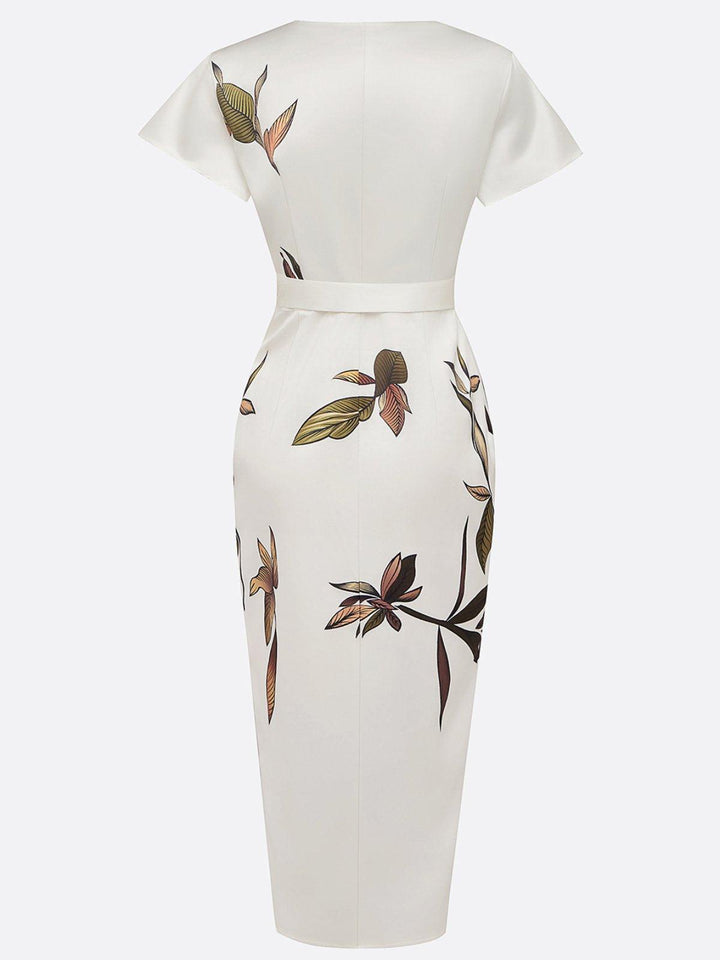 Aura | Vestido Satén Botánico