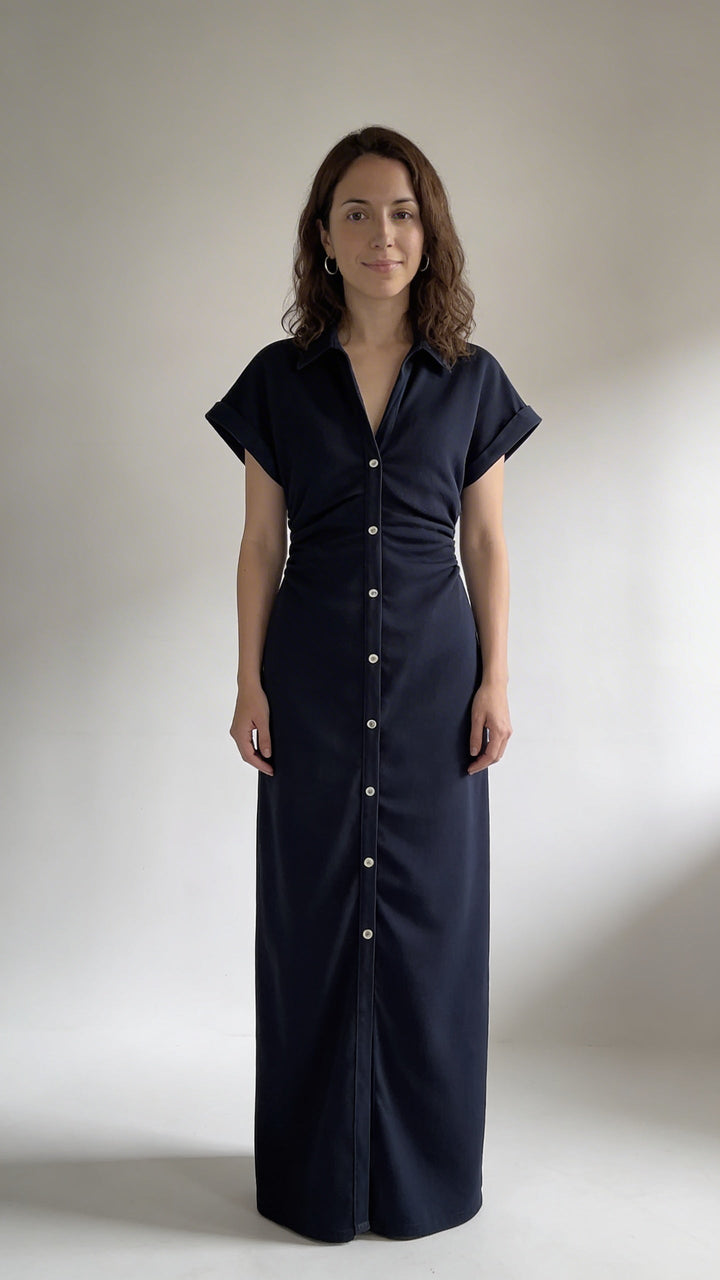 Denim | Vestido midi con botones