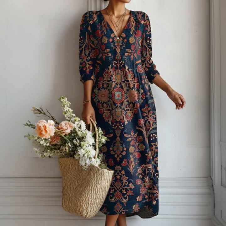 Leire | Vestido Largo De Estilo Etnico