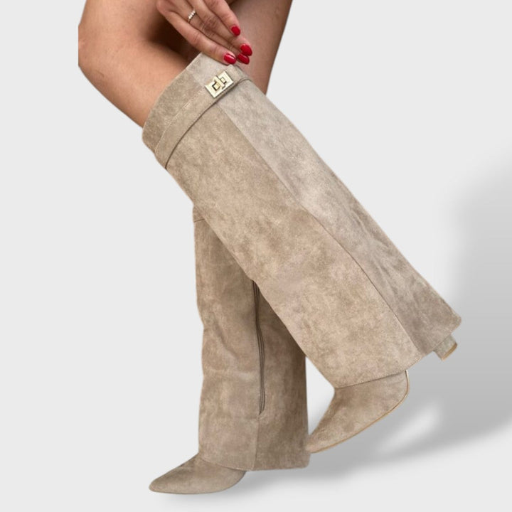 Cristela Botas cowboy mujer altura rodilla