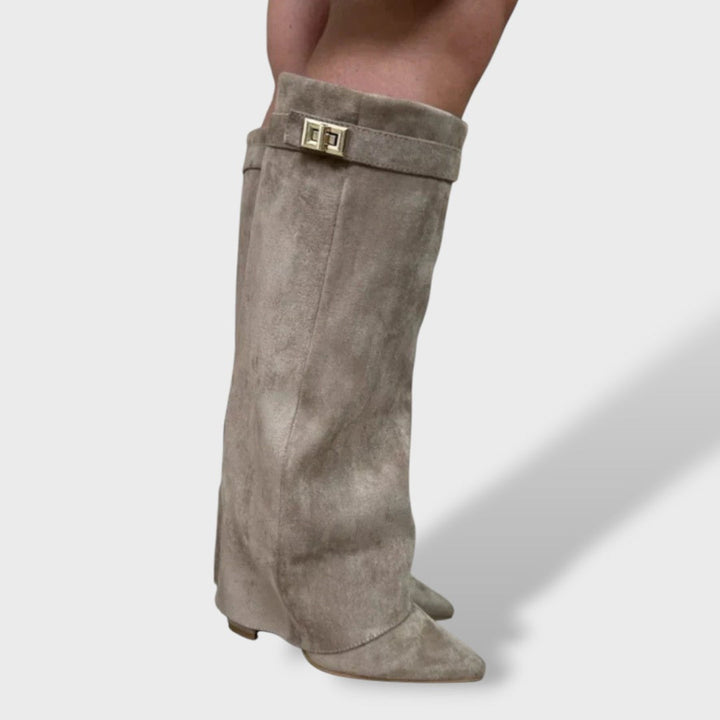 Cristela Botas cowboy mujer altura rodilla