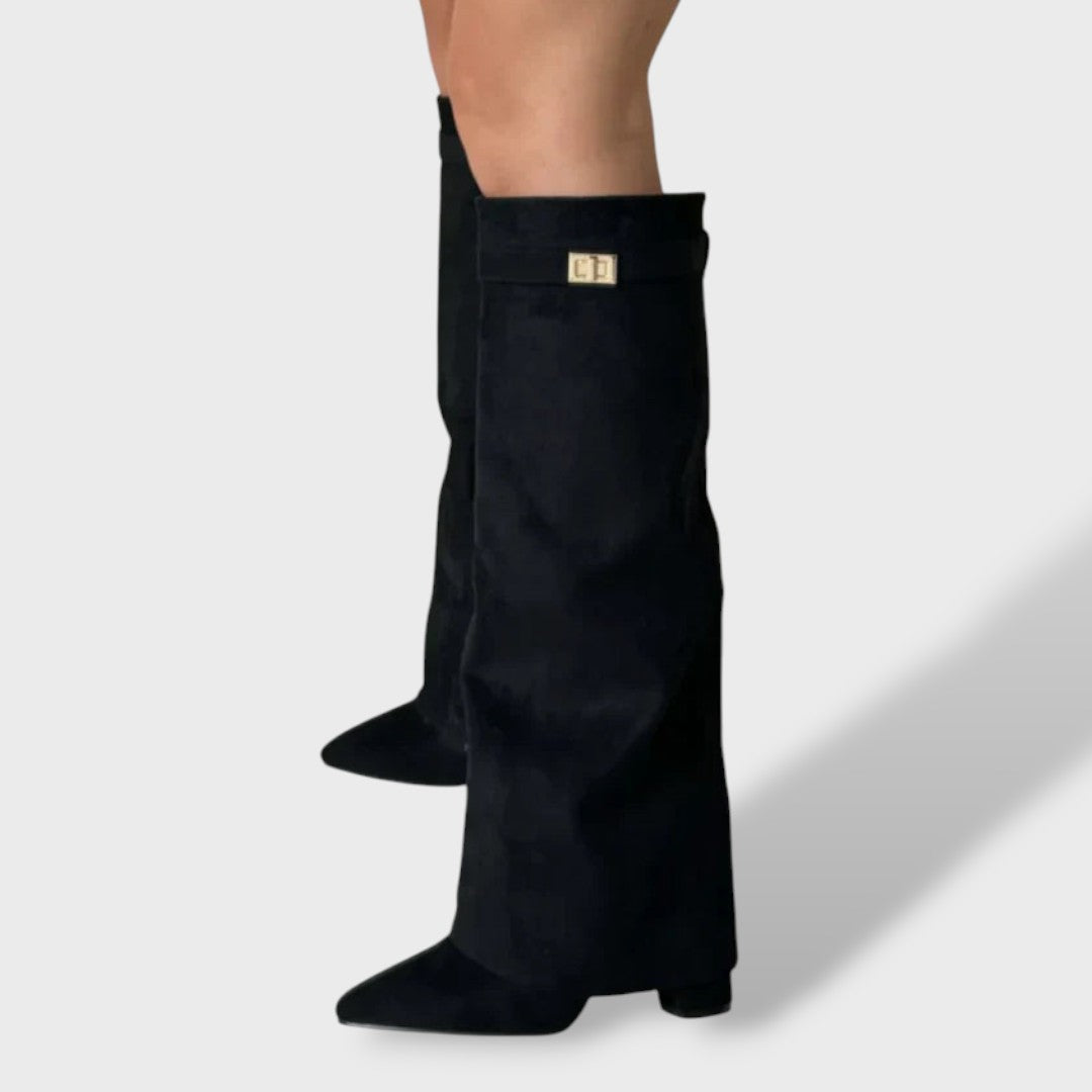 Cristela Botas cowboy mujer altura rodilla