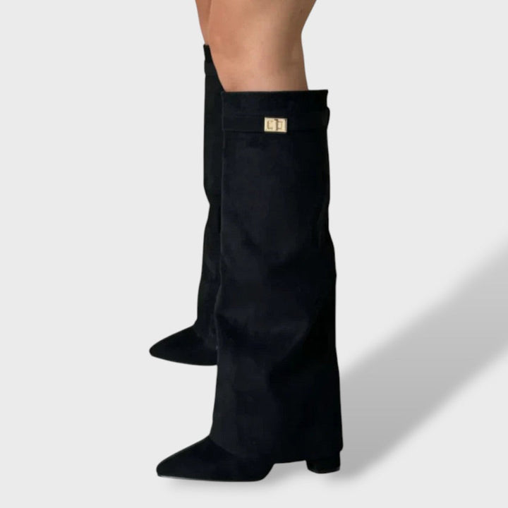 Cristela Botas cowboy mujer altura rodilla