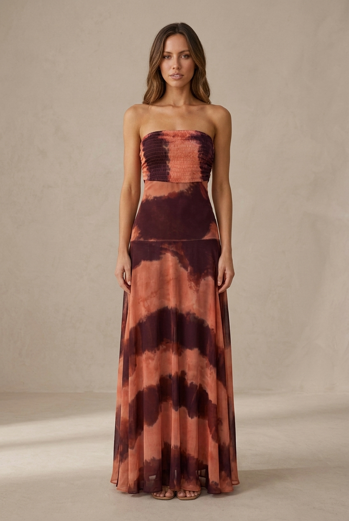Sol | Vestido maxi tie dye
